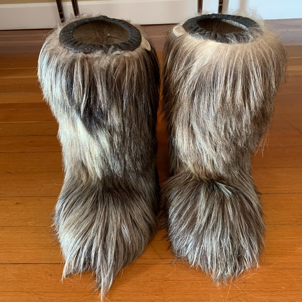 Vintage Nordica Yeti Fur Boots Sz 8